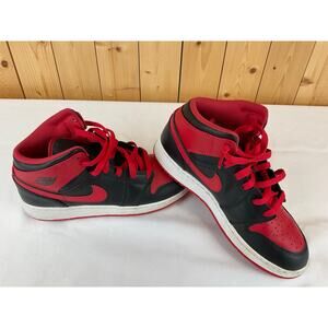 Nike Air Jordan 1 Kids Shoes, Red/Black-Size 6.5